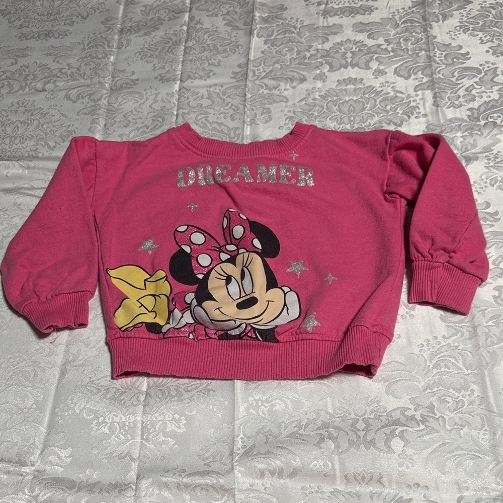 Disney Minnie Mouse Pink Dreamer Sweatshirt 3T